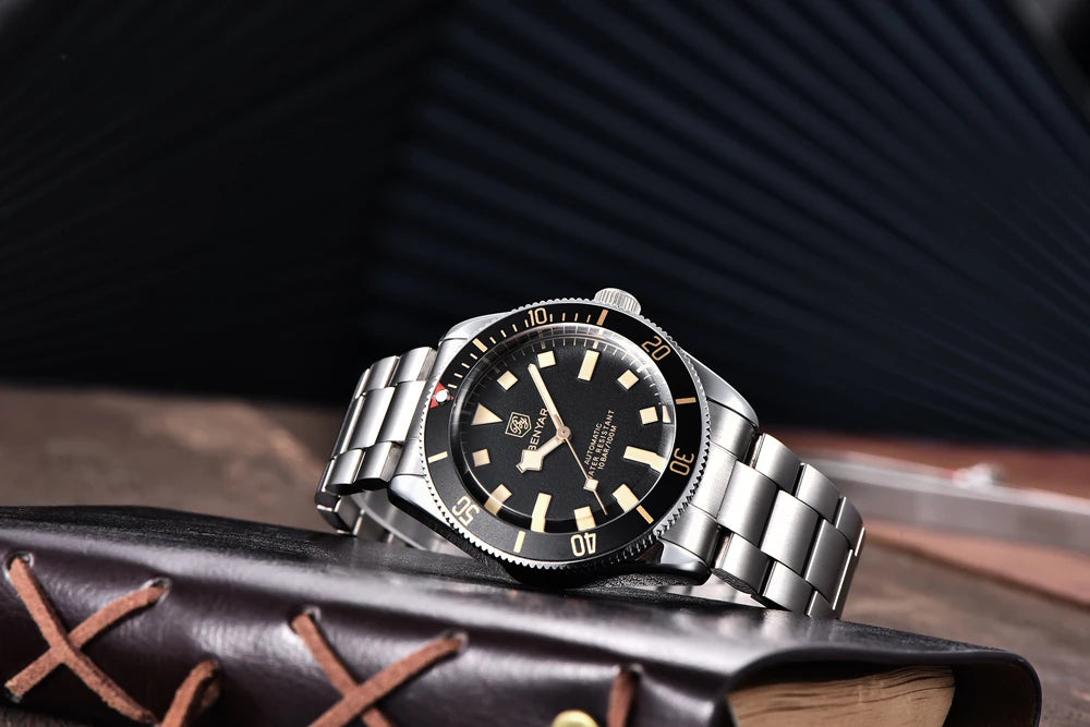 Automatic Mechanical Wristwatch – Stainless Steel for Business Men