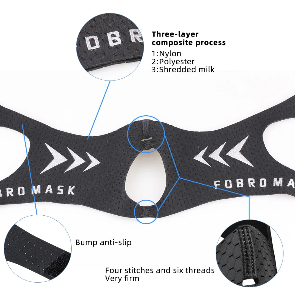 Elevation Training Mask – Black Fitness Gear for Running and Gym Workouts