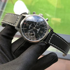 Sugess 1963 Mechanical Chronograph Watch – Sapphire Pilot Style for Men