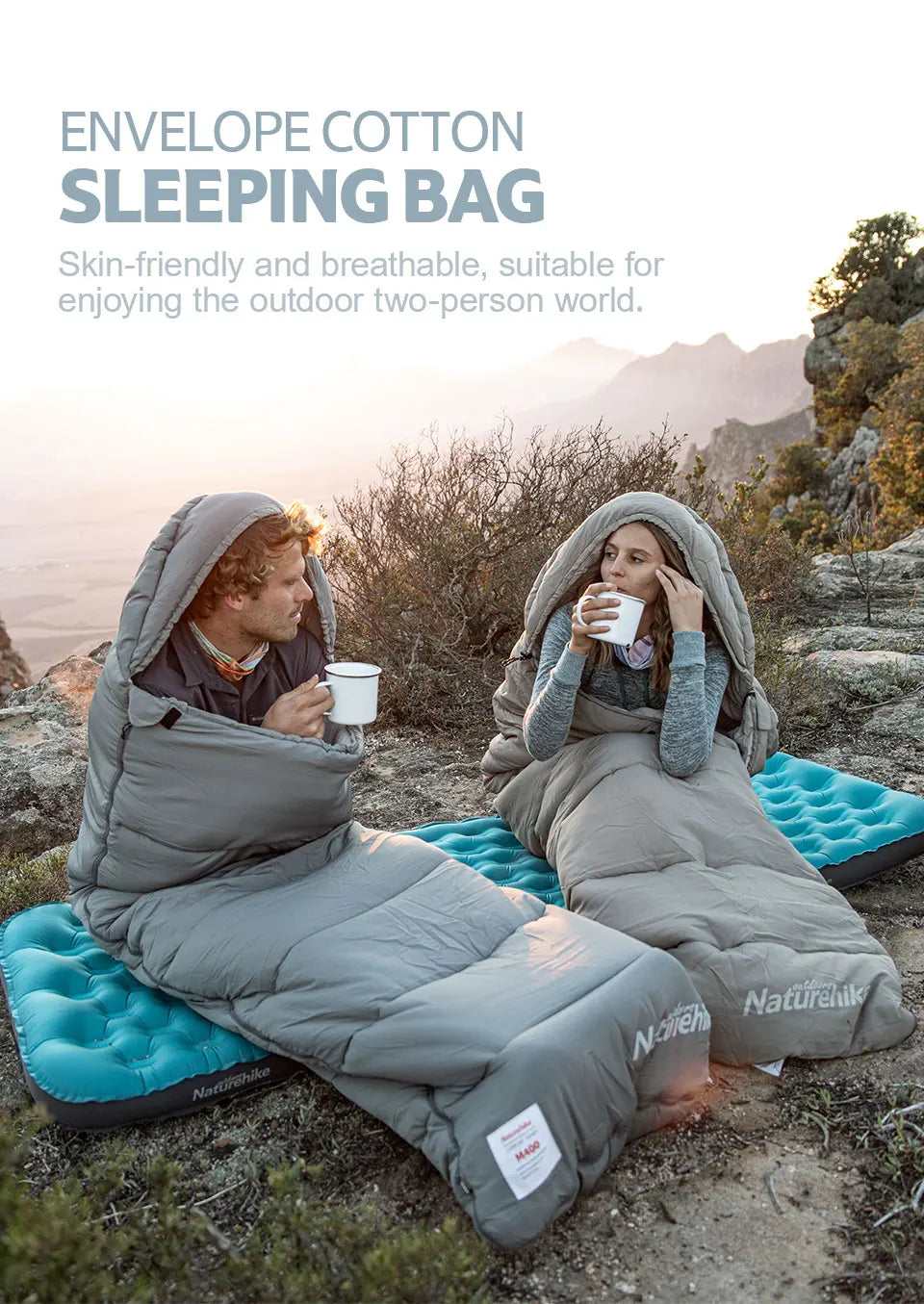 Ultralight Winter Sleeping Bag – Waterproof Hooded Gear for Outdoor Camping