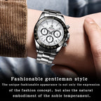BENYAR Stainless Steel Chronograph Watch – Luxury Quartz for Men