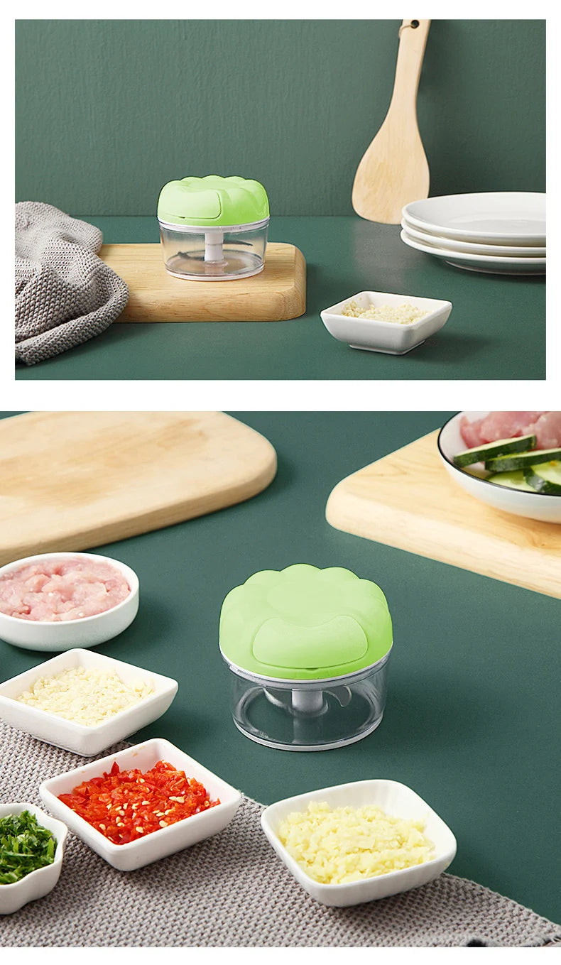 Manual Food Chopper – Multi-Function Vegetable Cutter for Kitchen Cooking