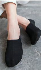 Invisible Cotton Boat Socks – Non-Slip Silicone Ankle Liners for Men