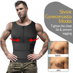 Men Sweat Sauna Vest – Neoprene Body Shaper for Gym Weight Loss