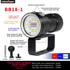 Underwater LED Photography Light – 20000LM Waterproof Video Torch for Diving