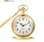 Vintage Roman Numeral Pocket Watch – 37cm Steel Fob Chain for Men and Women