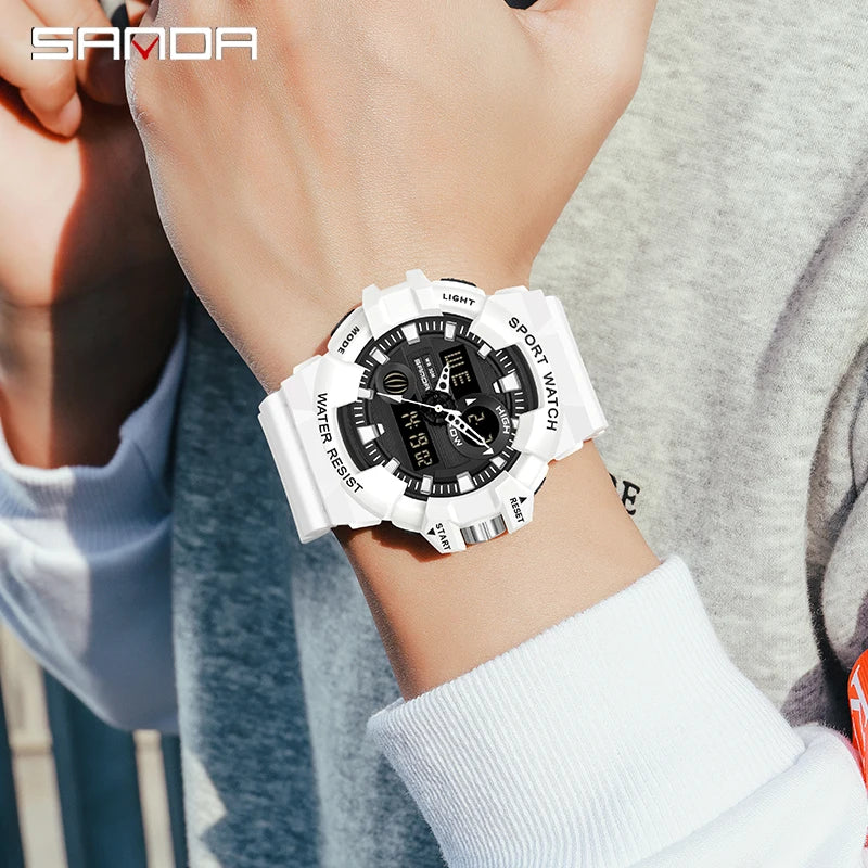 Digital Sports Watch – Waterproof LED Military Timepiece for Outdoor Men