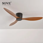 Modern DC Motor Ceiling Fan – Low Profile Minimalist for Home Decor