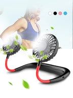 Rechargeable Neck Fan – Portable 3-Speed Hands-Free Cooling for Sports