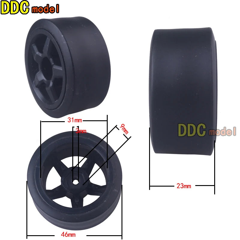 Rubber RC Car Wheels – Upgrade Tires for 1/16 Scale Remote Control Vehicles
