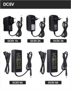 Universal LED Power Supply Adapter – Multi-Voltage Transformer for CCTV
