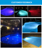 RGB LED Swimming Pool Lamp – Stainless Steel Waterproof Light for Underwater