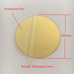 Round Acrylic Mirror Wall Stickers – 100mm Decorative Adhesive Home Decor