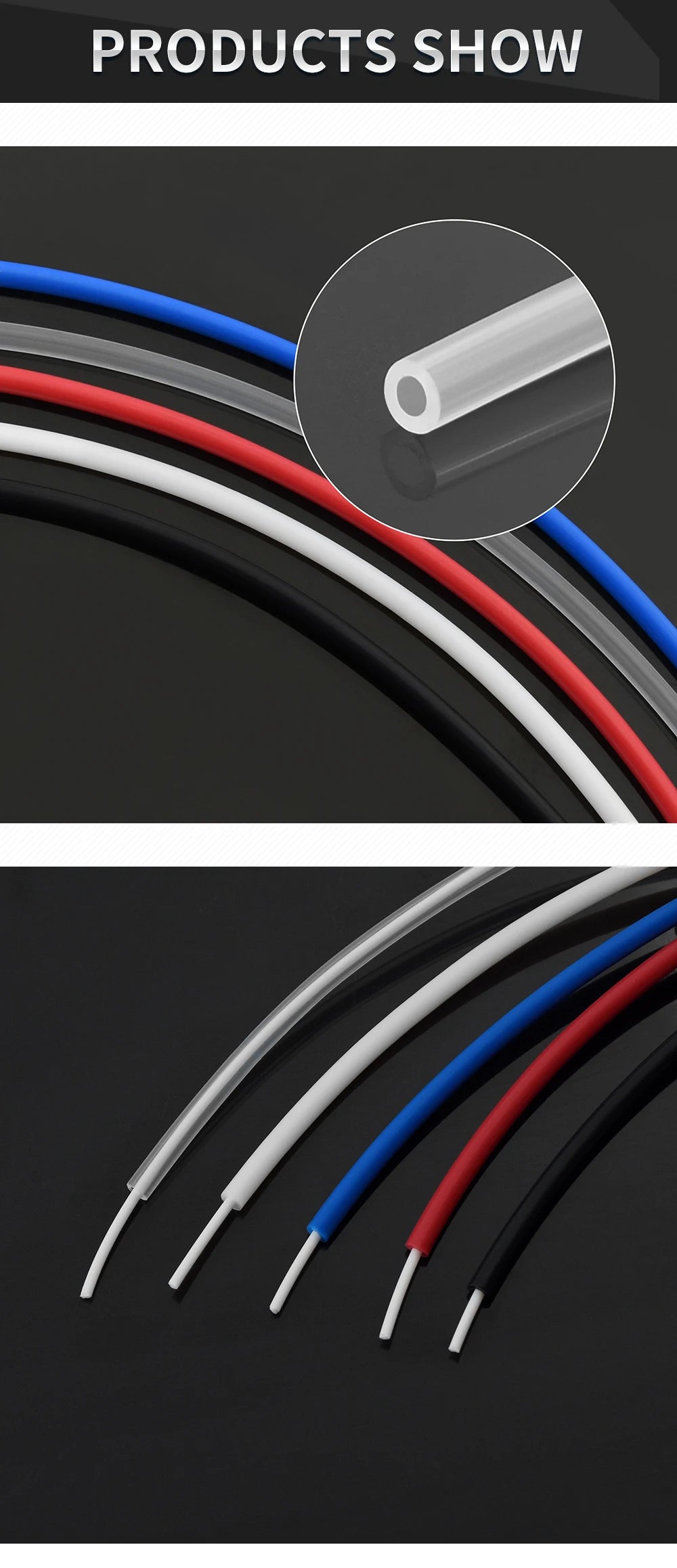 PTFE Bowden Tubing – 1.75mm Filament for 3D Printer Extruder