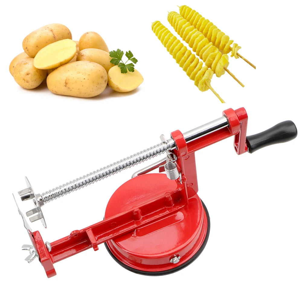 Stainless Steel Spiralizer – Vegetable and Potato Slicer for Kitchen Cooking