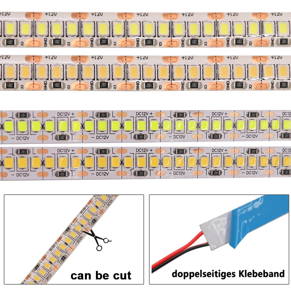Flexible LED Strip Lights – Waterproof 5M Tape for Home Decor and Lighting