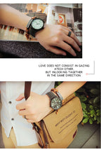 Leather Quartz Men Watch – Night Light Dial for Business Casual Attire