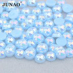 White AB Flatback Pearls – Assorted Size Beads for DIY Crafts and Jewelry