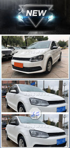 ABS Rearview Mirror Covers – OX Horn Style Trim for Volkswagen Polo MK5