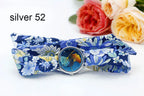 Fabric Wristwatch – Silver Quartz Analog Timepiece for Women