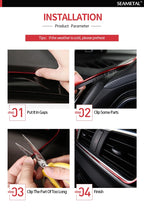 Flexible Car Interior Trim – 5m Decorative Molding for Dashboard Styling