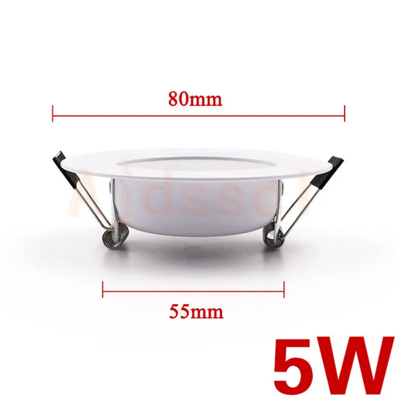 Dimmable LED Recessed Downlight – Tri-Tone Ceiling Spot for Home Lighting