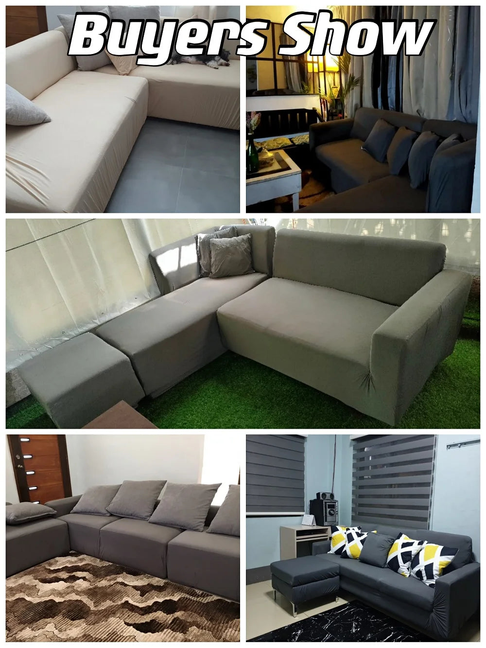 Stretch Milk Silk Sofa Cover – Fitted Couch Slipcover for Living Room Furniture
