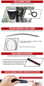 Front Windshield Wiper Blades – 24" and 20" Set for Audi A4 A5 A6 A7 Q3 Q5