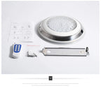 RGB LED Swimming Pool Lamp – Stainless Steel Waterproof Light for Underwater