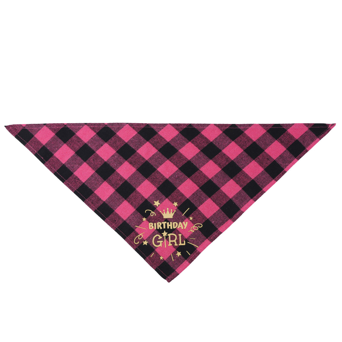 Cotton Triangle Pet Bandana – Adjustable Scarf Collar for Dogs and Cats