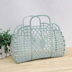 Foldable Mesh Laundry Basket – Portable Plastic Bin for Bathroom Organization