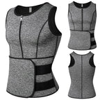Men Sweat Sauna Vest – Neoprene Body Shaper for Gym Weight Loss