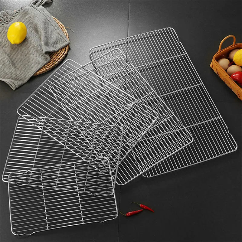 Stainless Steel Cooling Rack – Non-Stick Mesh Tray for Baking and BBQ