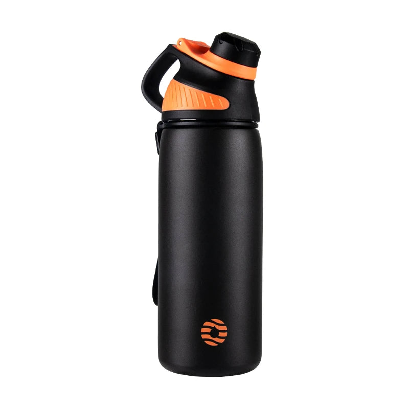 Stainless Steel Vacuum Flask – Magnetic Lid Thermal Mug for Outdoor Sports