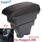 Center Console Armrest Box – Storage Organizer for Peugeot 208 2012-2018