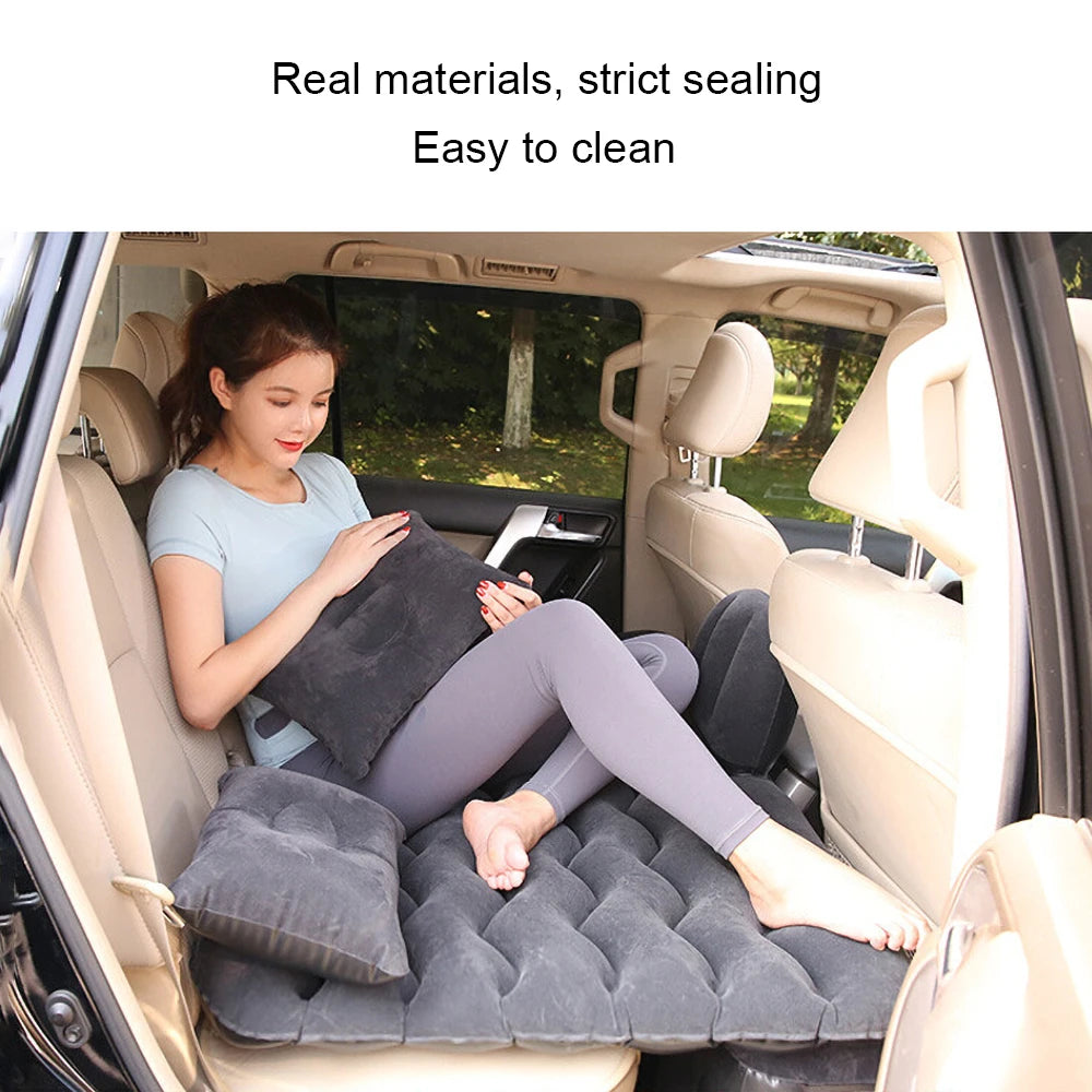 Inflatable Car Mattress – Universal Back Seat Bed for Outdoor Camping