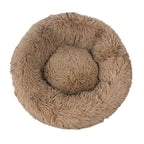 100cm Plush Donut Pet Bed – Calming Round Mat for Large Dogs and Cats