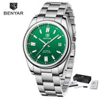 Stainless Steel Mechanical Watch – 10Bar Waterproof for Diving and Sports