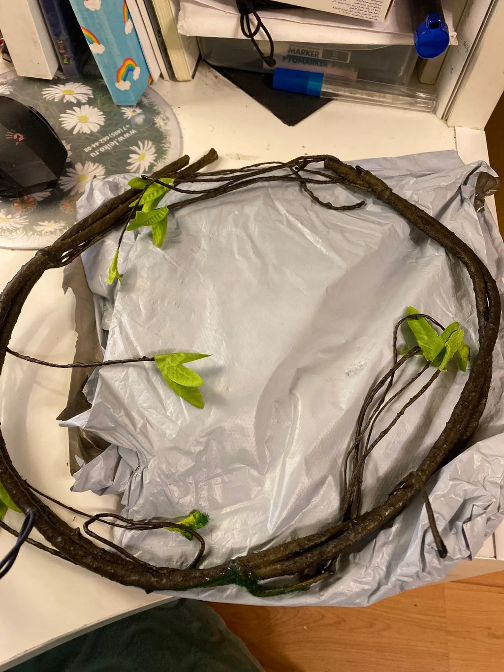 90cm Artificial Rattan Vine – Flexible Floral Branch for Wedding Decoration