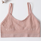 Seamless Push Up Bra – Soft Low Back Crop Top for Everyday Comfort