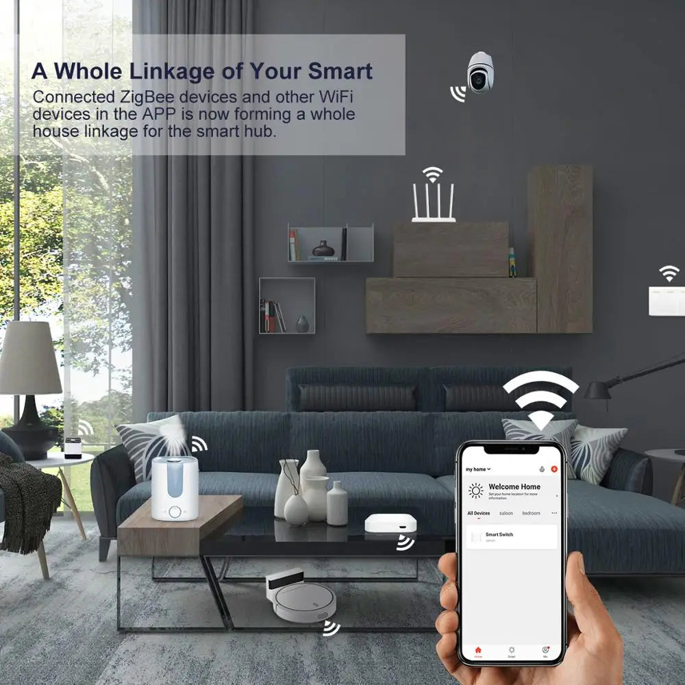Tuya ZigBee 3.0 Smart Hub – Wireless Gateway Bridge for Alexa Google Home
