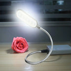 Portable 4 LED Book Lamp – USB Rechargeable Light for Reading and Travel