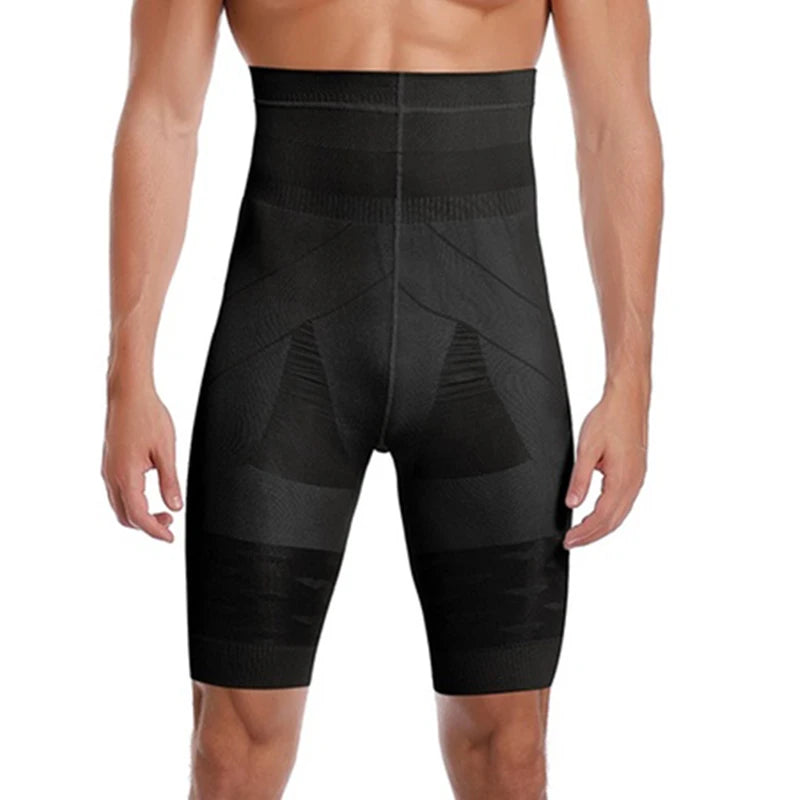 Compression Waist Trainer Shorts – Slimming Body Shaper for Men