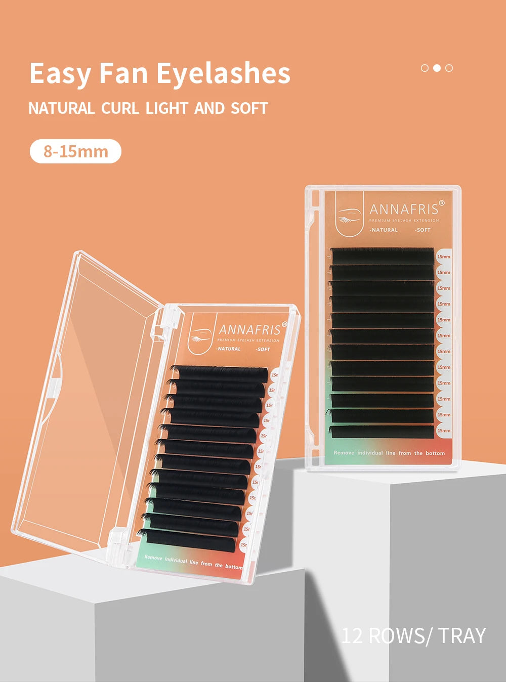 Easy Fanning Volume Lashes – Premium Matte Soft Extensions for Eyelash Artistry