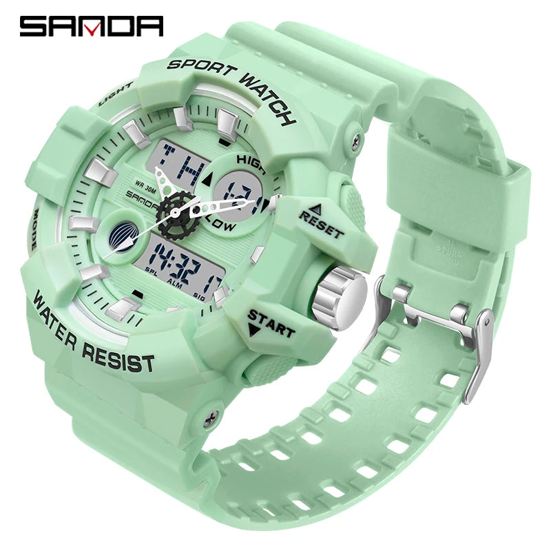 Digital Sports Watch – Waterproof LED Military Timepiece for Outdoor Men