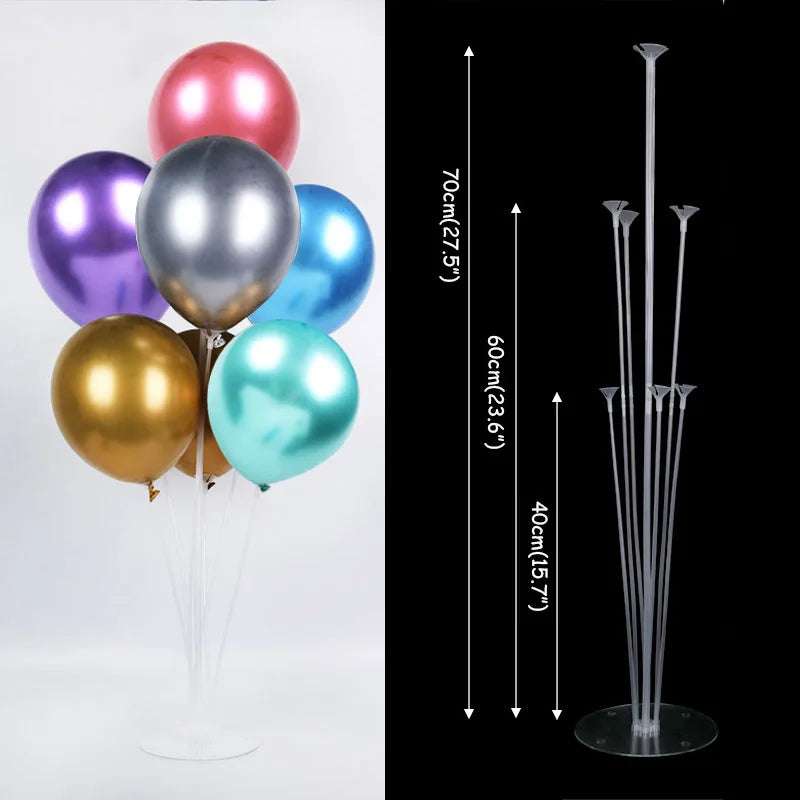Balloon Column Stand Kit – Adjustable Table Decor for Birthday Wedding Parties