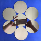 Round Acrylic Mirror Wall Stickers – 100mm Decorative Adhesive Home Decor