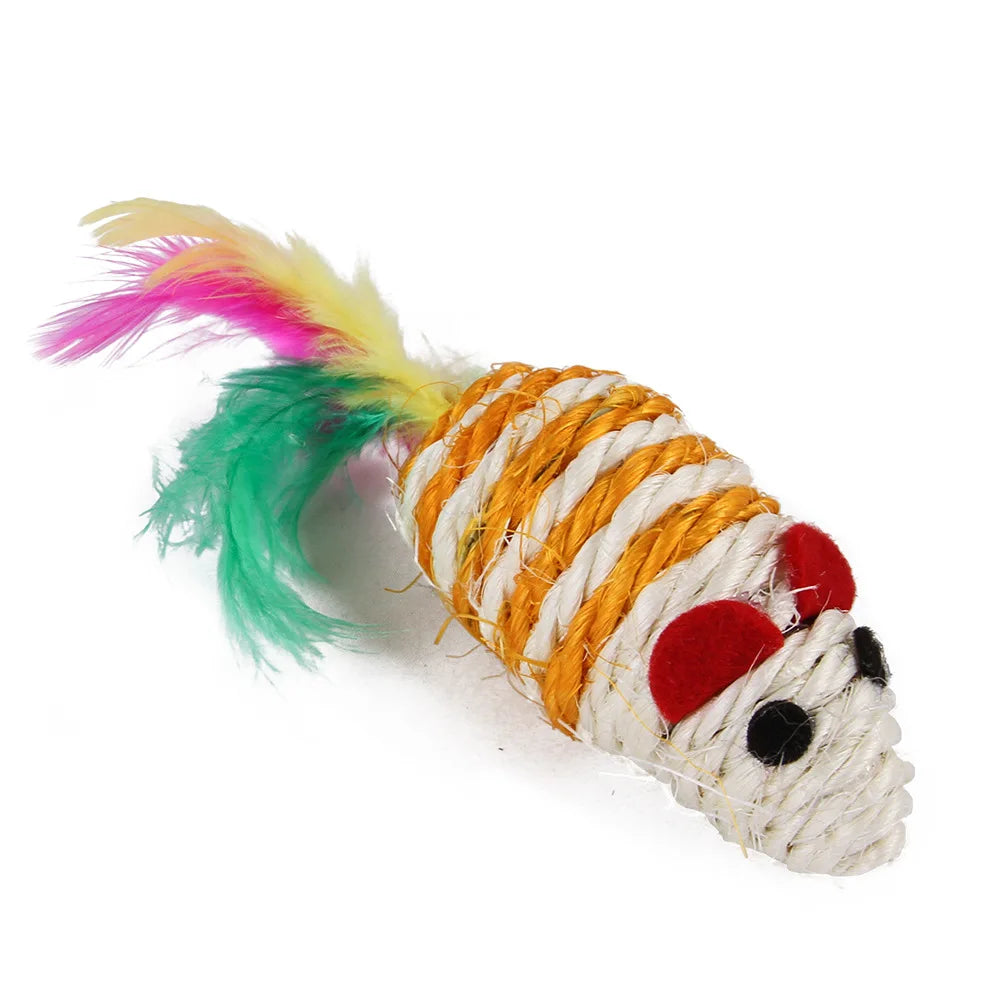 Interactive Cat Play Tunnel – Foldable Mouse and Fish Toy Set for Pets