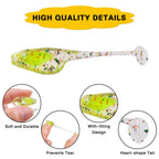 Luminous Silicone Fishing Lures – 5cm Floating Swimbaits for Trout Fishing