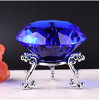 Clear Crystal Diamond Ornament – Glass Home Decor for Wedding and Gifts